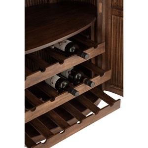 Armoire bois marron h.164cm