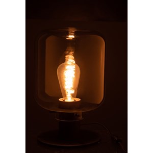 Lampe verre transparent h.31cm