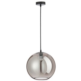Lampe verre argent h.220cm