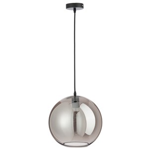Lampe verre argent h.220cm