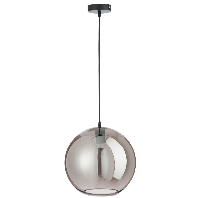 Lampe verre argent h.220cm