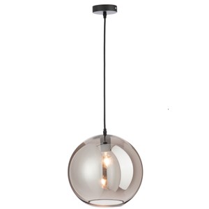Lampe verre argent h.220cm
