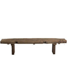 Banc bois marron h.42.1cm