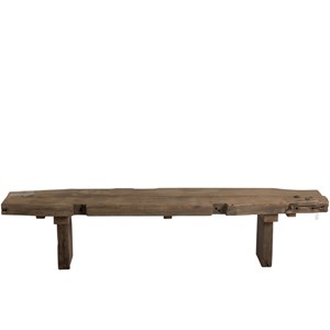 Banc bois marron h.42.1cm