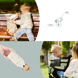 Gourde inox little explorer ivoire