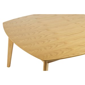 Table à manger carrée bois clair chêne l140 cm leena