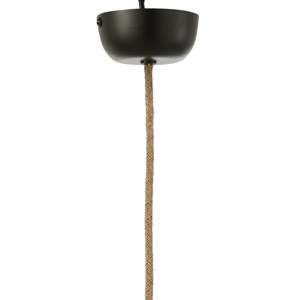 Suspension raphia blanc h.28cm