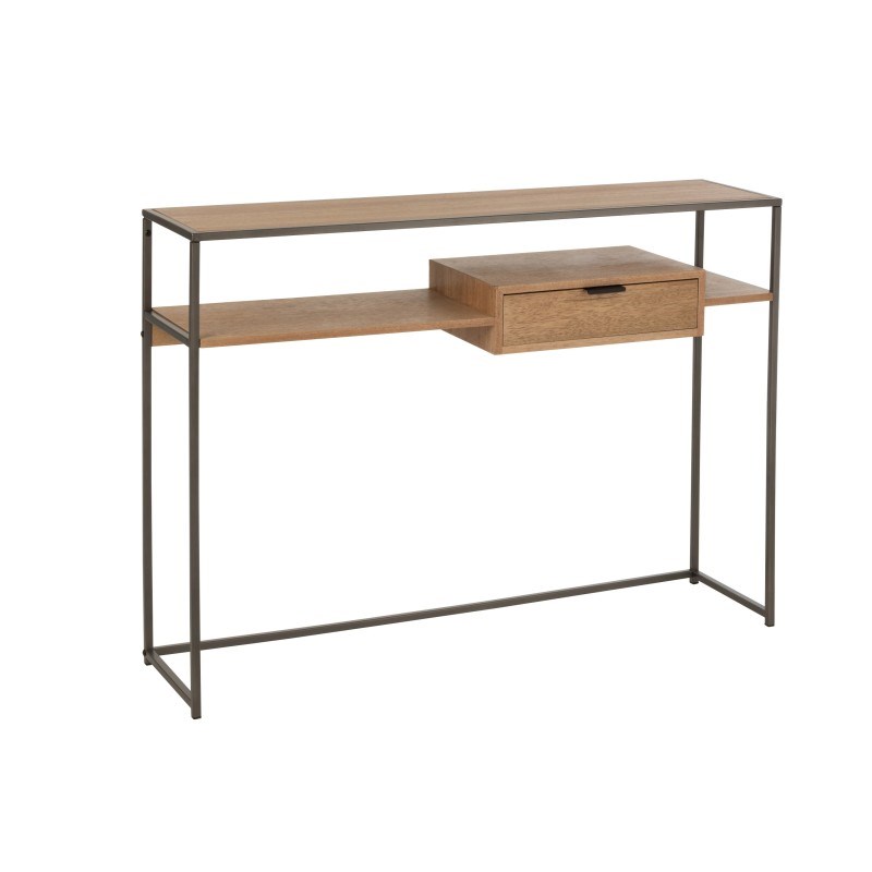 Console bois naturel h.86cm