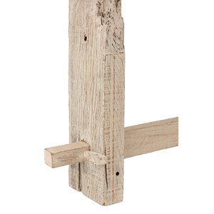 Console bois blanc h.77cm