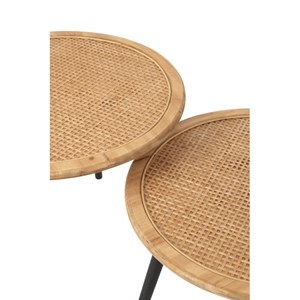 Lot bois naturel h.56.5cm