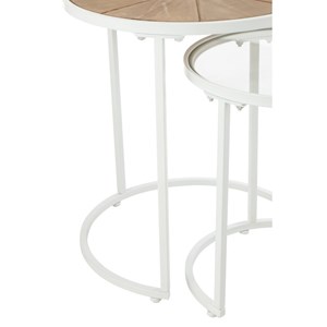 Set verre blanc h.56cm