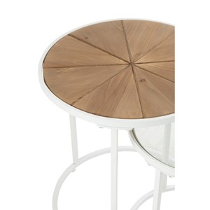 Set verre blanc h.56cm