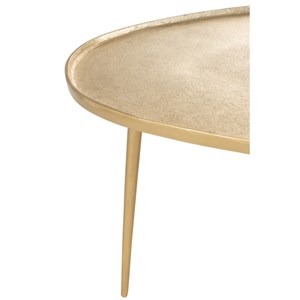 Set aluminium doré h.38cm