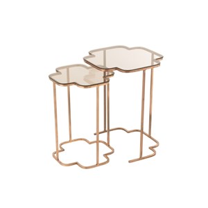 Set métal cuivre h.61cm