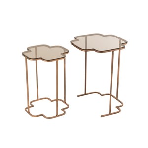 Set métal cuivre h.61cm