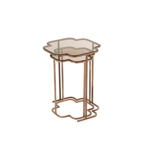 Set métal cuivre h.61cm