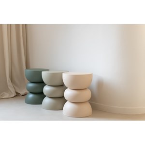 Table aluminium vert h.43.5cm