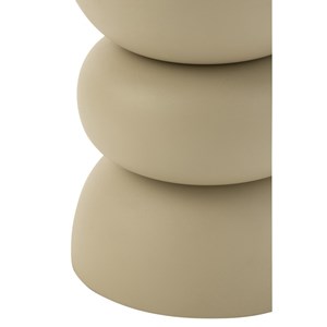 Table métal crème h.43.5cm