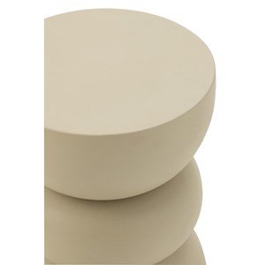 Table métal crème h.43.5cm