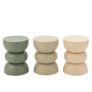 Table métal crème h.43.5cm