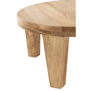 Table bois naturel h.34cm