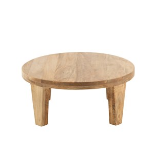 Table bois naturel h.34cm