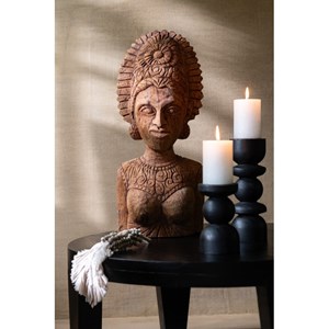 Table bois naturel h.34cm