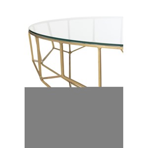 Table métal doré h.44cm