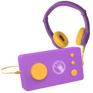 Lunii - pack voyage ma fabrique à histoires violette et son casque audio