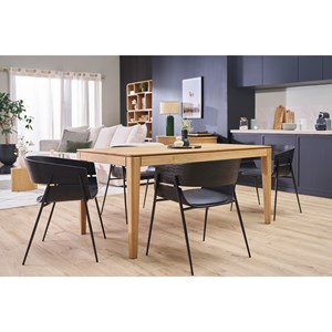 Chaises noires (lot de 2) wess