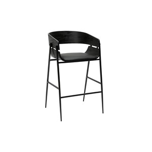 Tabourets de bar noirs (lot de 2) wess