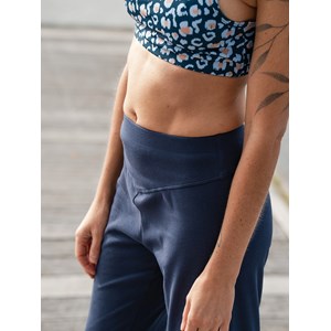 Sarouel yoga hirondelle bio bleu marine XL