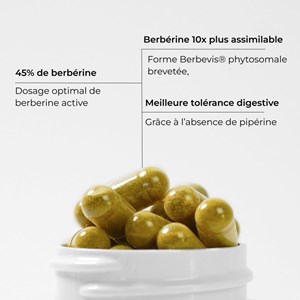 Berbérine berbevis® - 10x plus assimilable, titrée à 45%