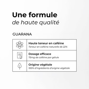 Guarana - haute teneur en caféine naturelle (22%)