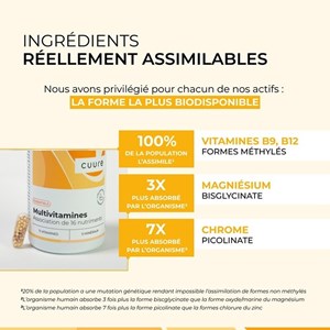 Multivitamines - 16 nutriments essentiels hautement assimilables