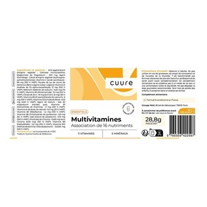 Multivitamines - 16 nutriments essentiels hautement assimilables