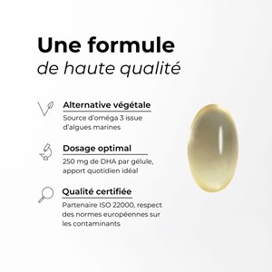 Oméga 3 végétale - extrait de microalgue schizochitrium sp.