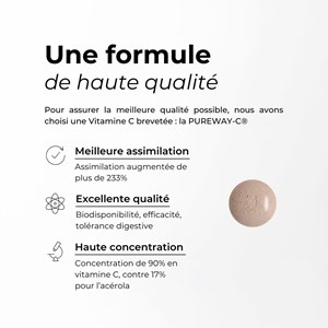 Vitamine c pureway-c® - assimilation améliorée de 233%