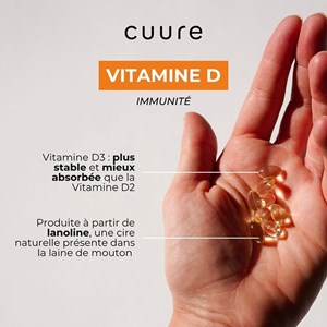 Vitamine d3 - 2400 ui - forme cholécalciférol plus efficace que d2