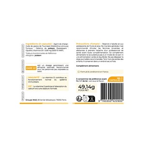 Vitamine d3 végan - vita-algae d® - plus efficace que d2