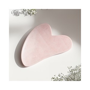 Gua sha en quartz rose