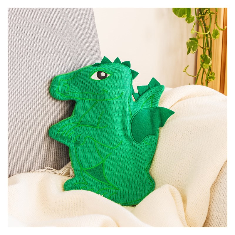 Bouillotte à eau dragon vert