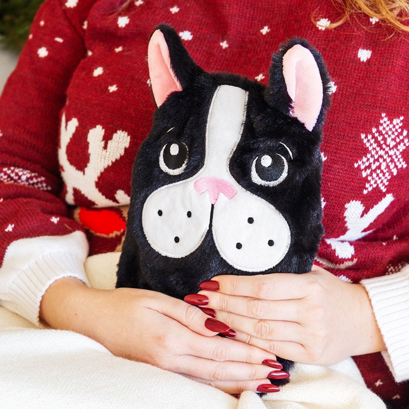 Bouillotte à eau bulldog