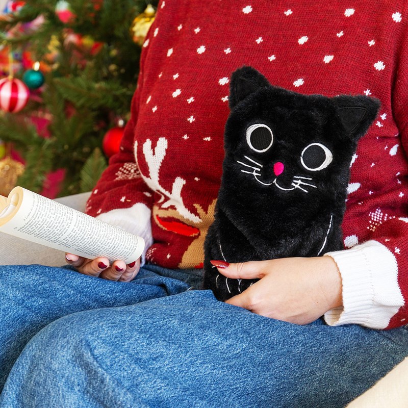 Bouillotte à eau chat