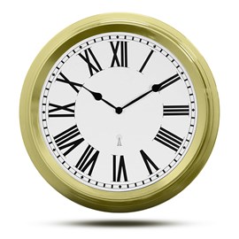 Horloge murale radiopilotée ø 25 cm - style rétro silencieux