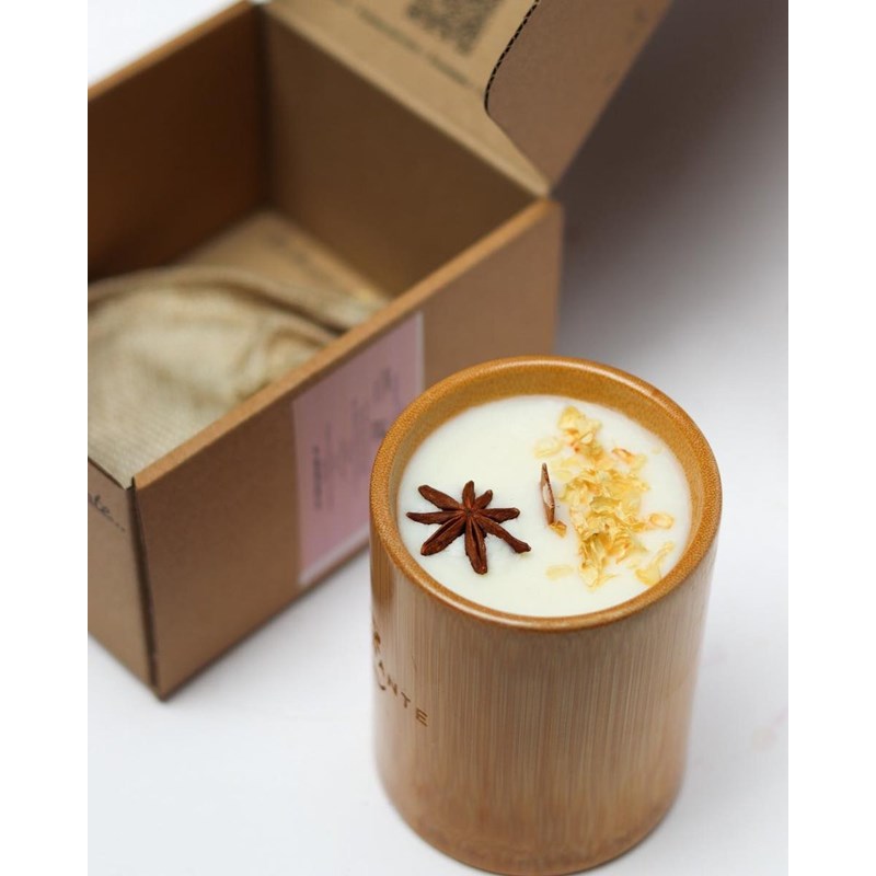 Bougie qui devient plante vanille