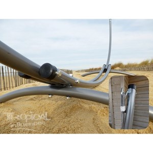 Hamac sur pied azteka xl poligono rojo