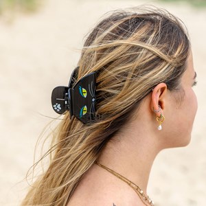 Pince à cheveux crabe  noir