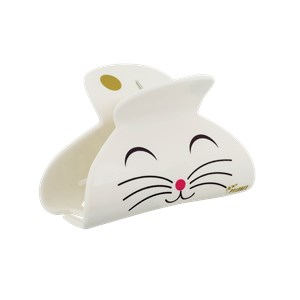 Pince à cheveux crabe  blanc