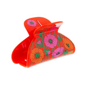 Pince à cheveux crabe  rouge